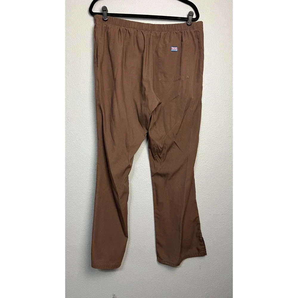 Cherokee Workwear Scrub Pants Bundle of 3 Wine Brown Drawstring 4101 Mens Medium